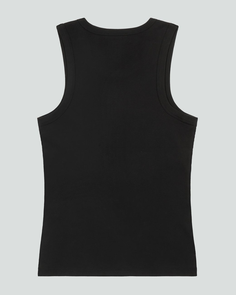 entire studios RIB TANK BLACK outlook