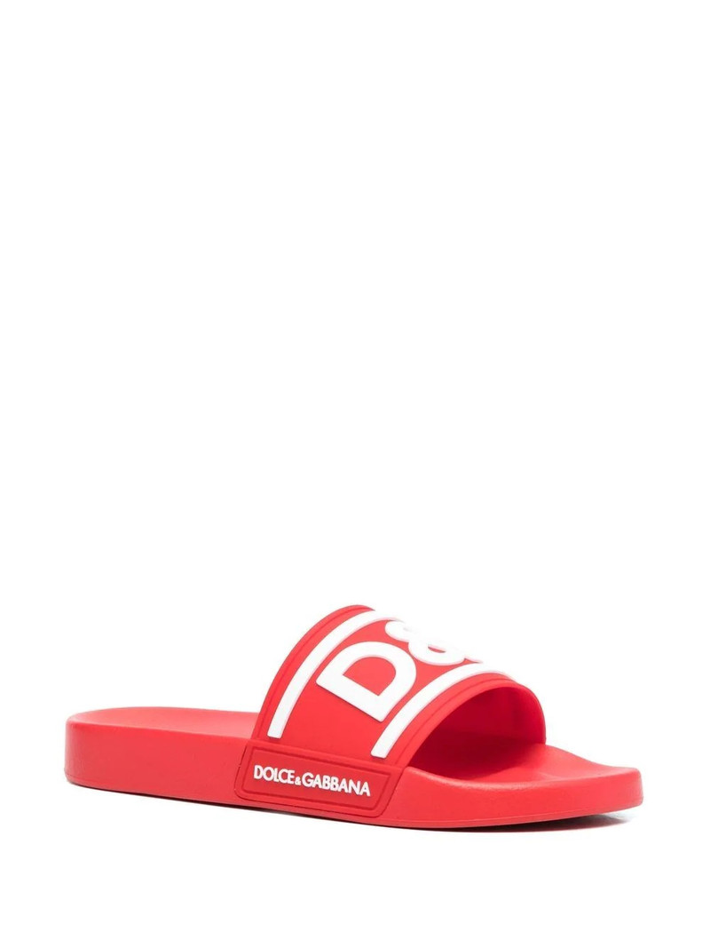 Dolce & Gabbana logo-print detail pool slides outlook