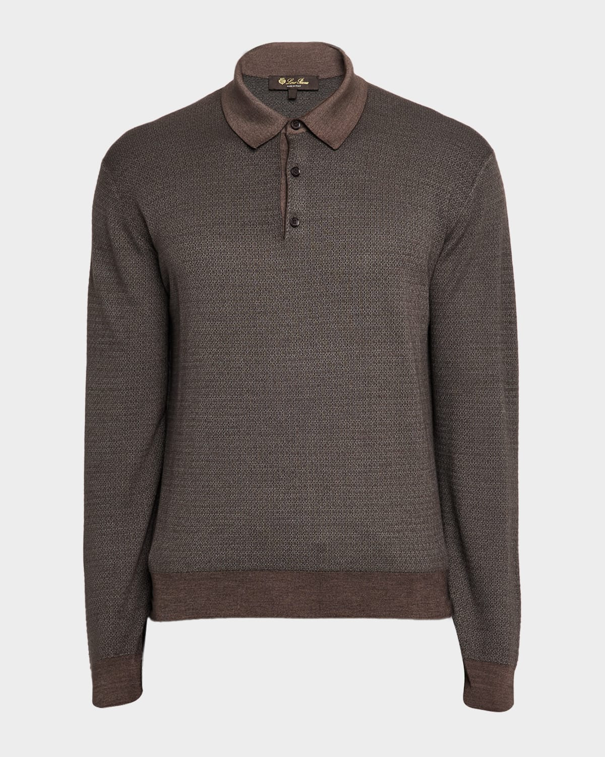 Men's Jacaranda Long-Sleeve Polo Shirt - 1