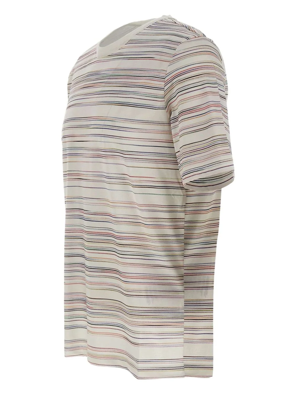 striped crew-neck T-shirt - 1