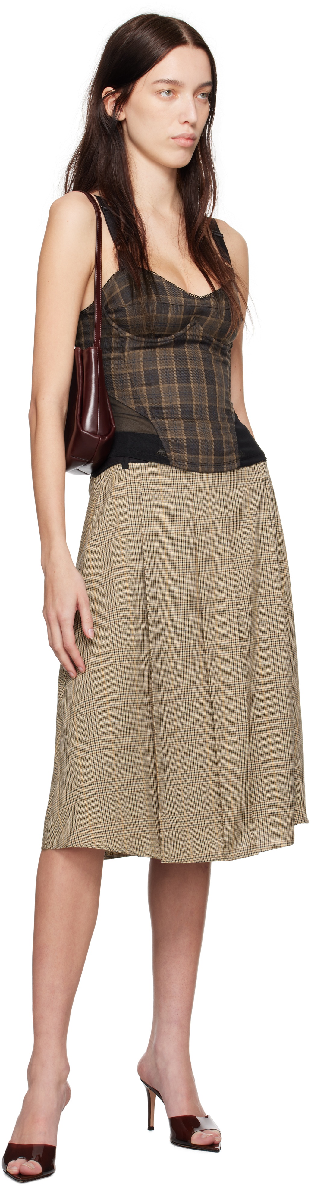 Brown Marguerite Corset Top - 4