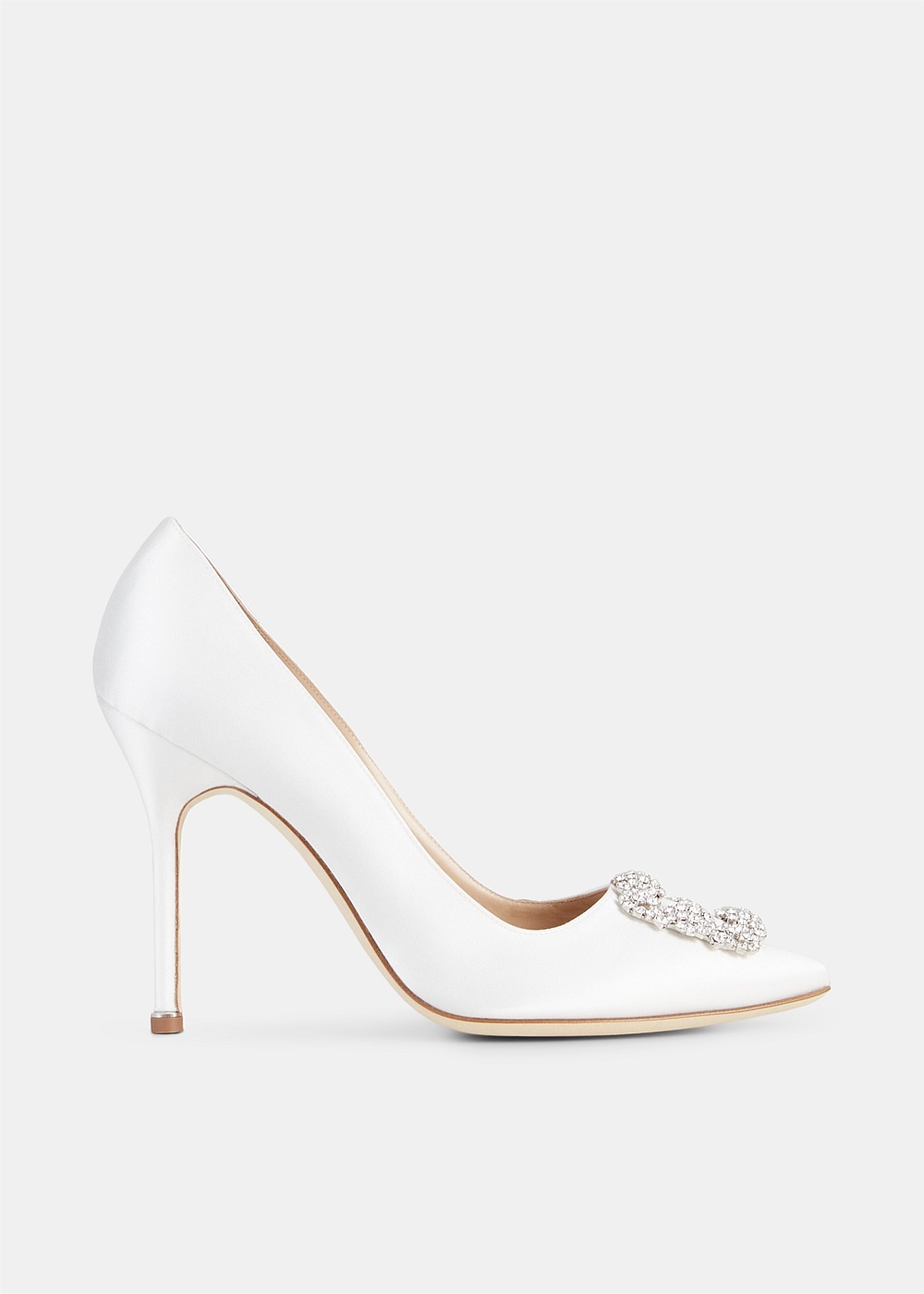 Hangisi 105 Satin Cream Pumps - 1