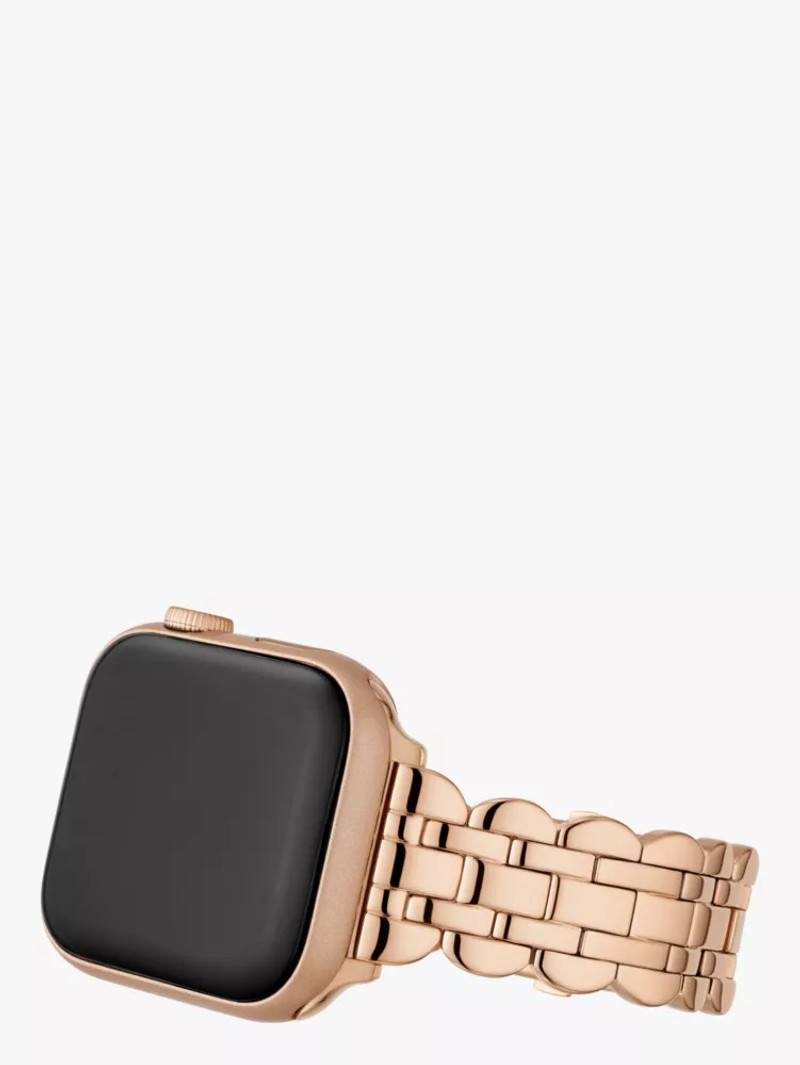 Rose Gold-tone Scallop Link Stainless Steel Bracelet 42/44/45mm Band For Apple Watch® 4