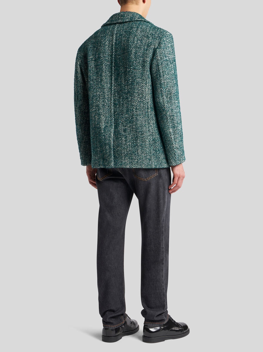 WOOL- AND ALPACA WOOL-BLEND PEA COAT - 4