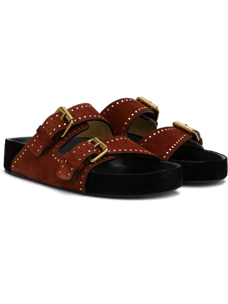 Burgundy Lennyo Sandals 4