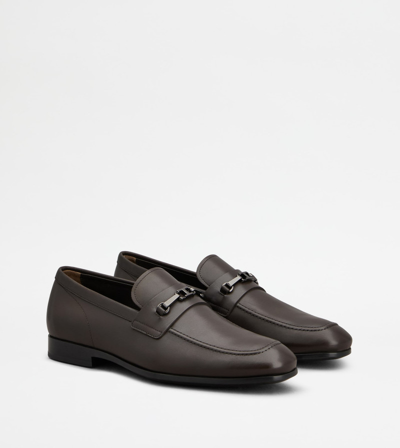 LOAFERS IN LEATHER - BROWN 2