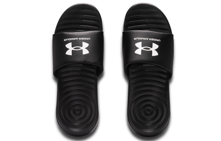 Under Armour Ansa Fixed Slide 'Black White' 3023761-004 - 5