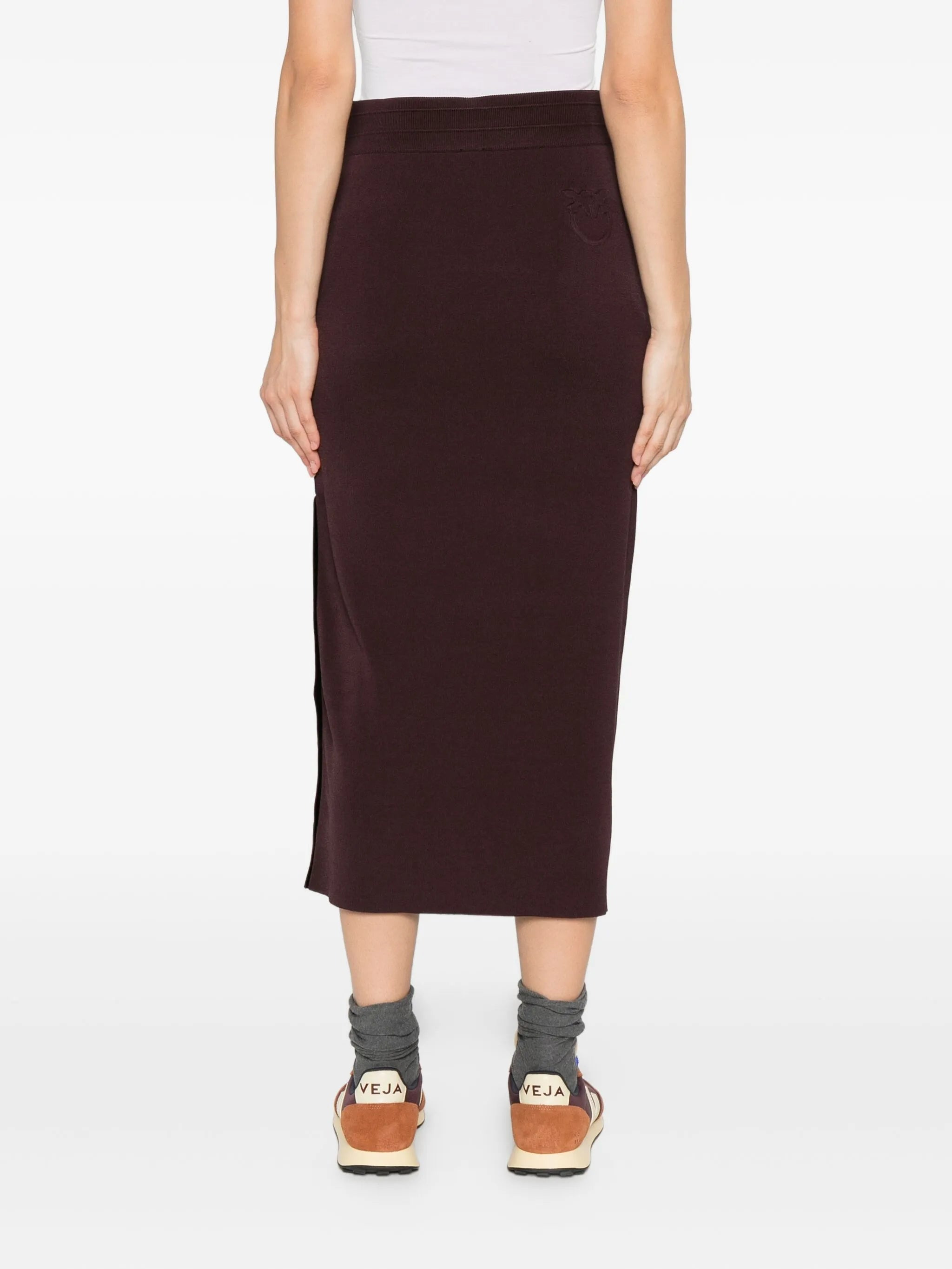 Pinko Drawstring Side-stripe Skirt - 4