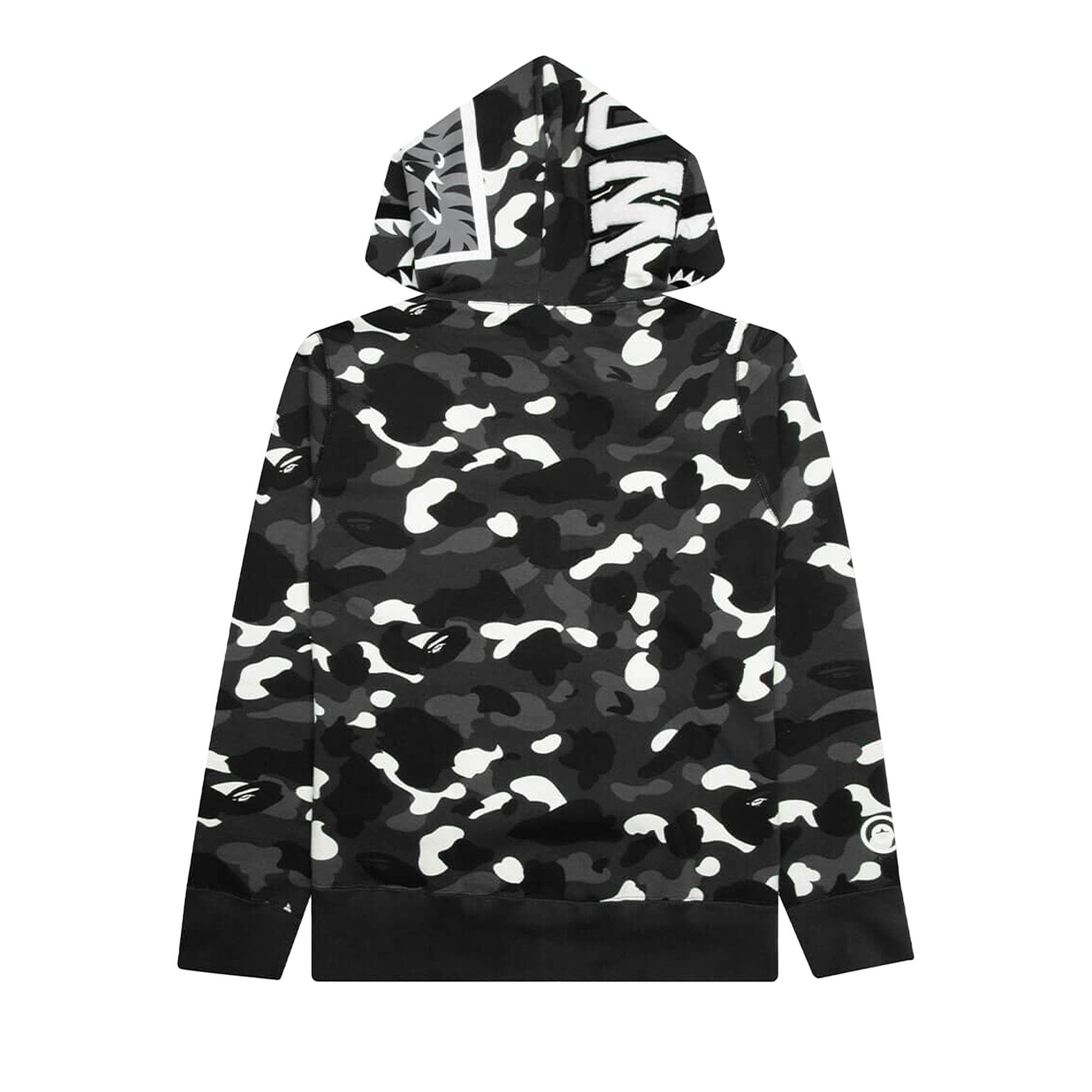 BAPE City Camo Shark Full Zip Hoodie 'Black' - 2