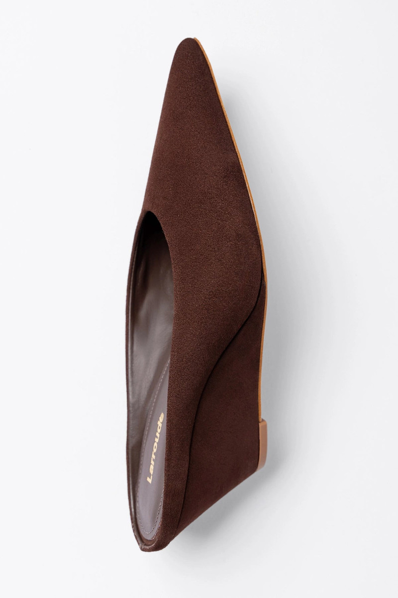 Loulou Mule Brown Suede 4