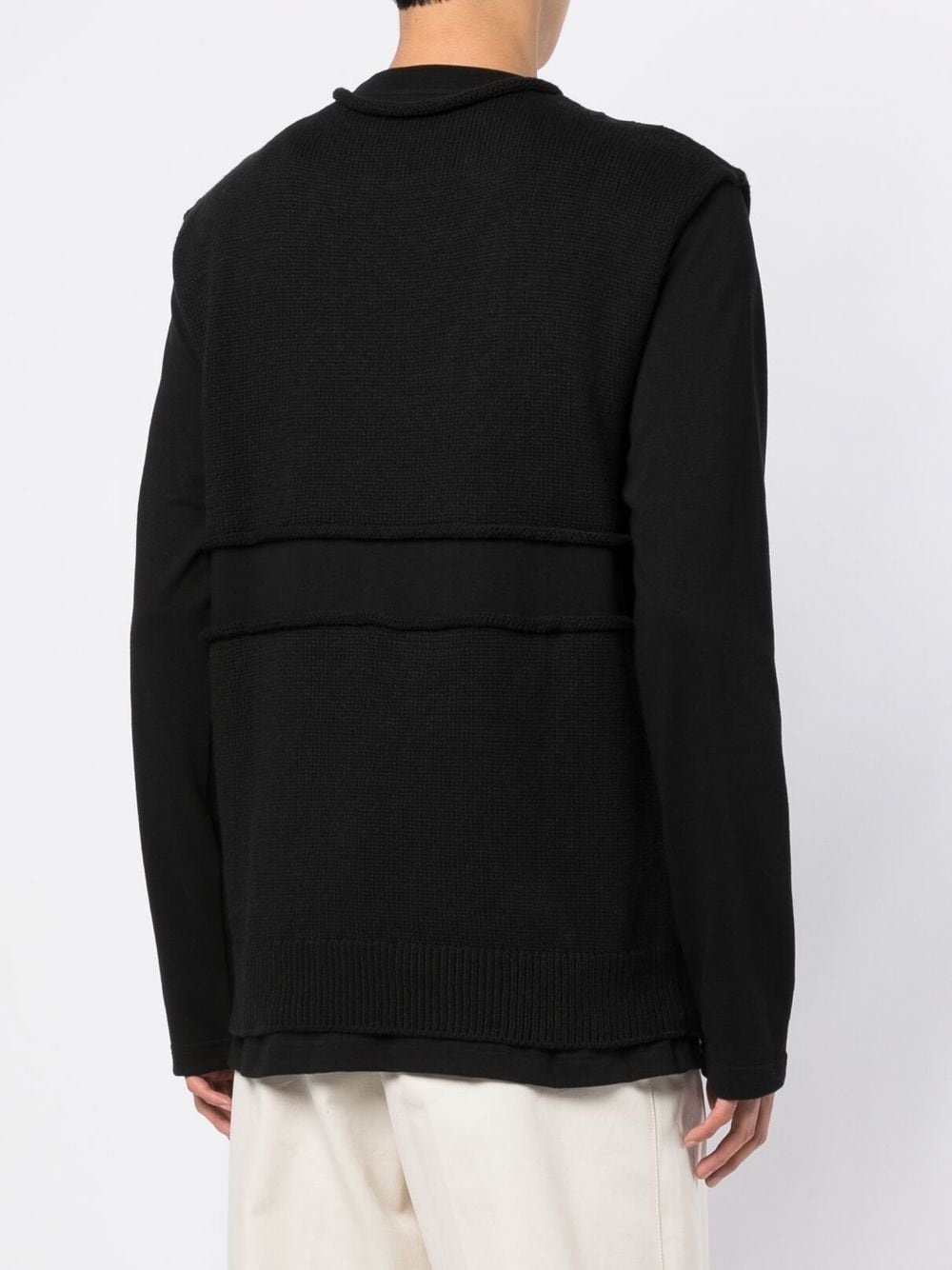 layered knit sweatshirt - 4