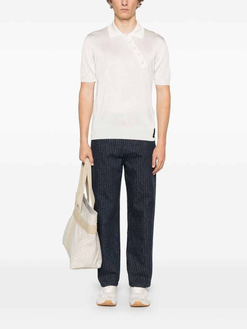 FENDI asymmetric polo shirt outlook