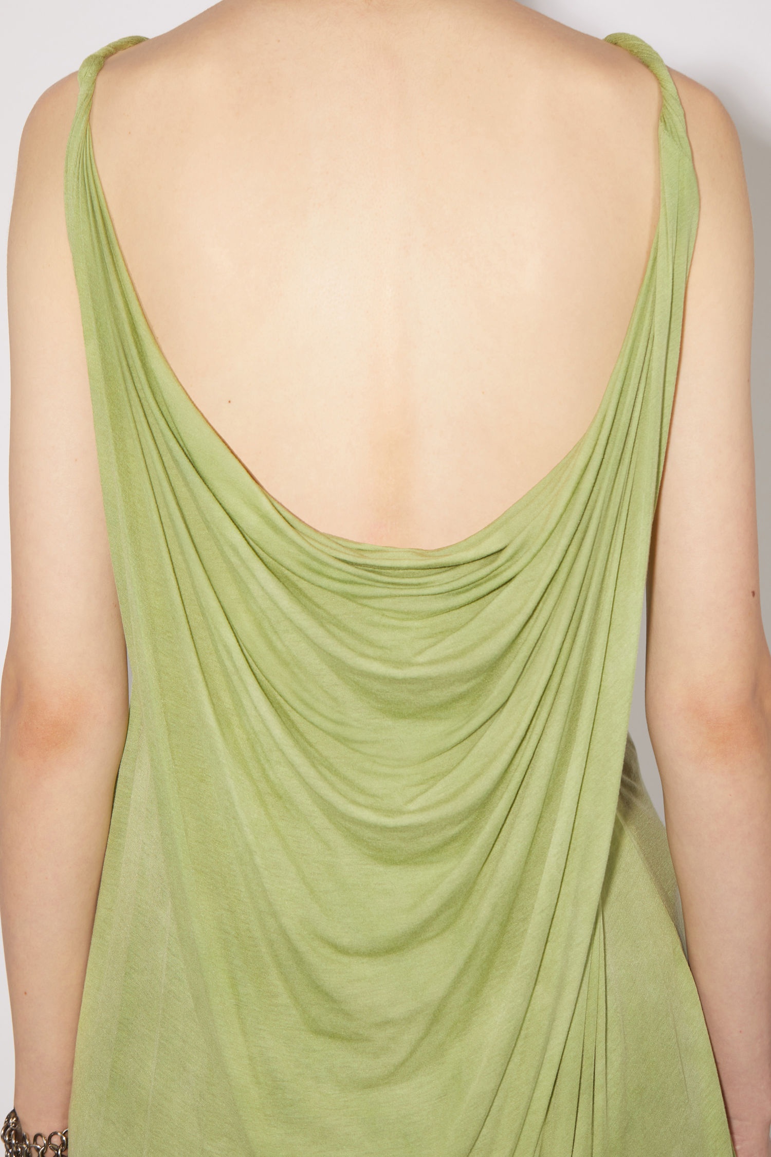 Asymmetric dress - Apple green - 6