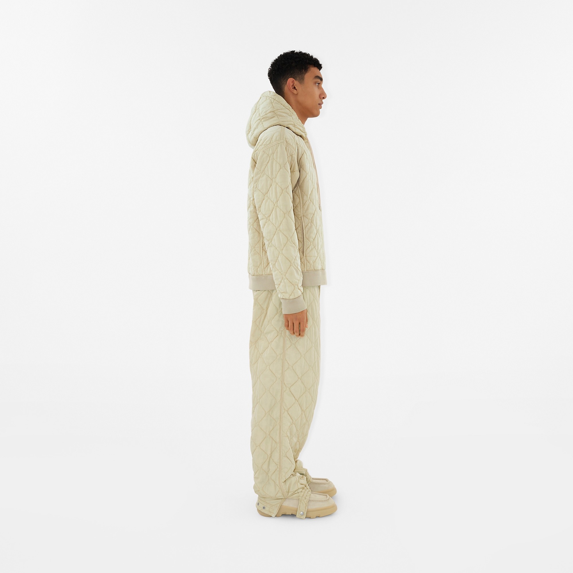 Quilted Nylon Hoodie - 3