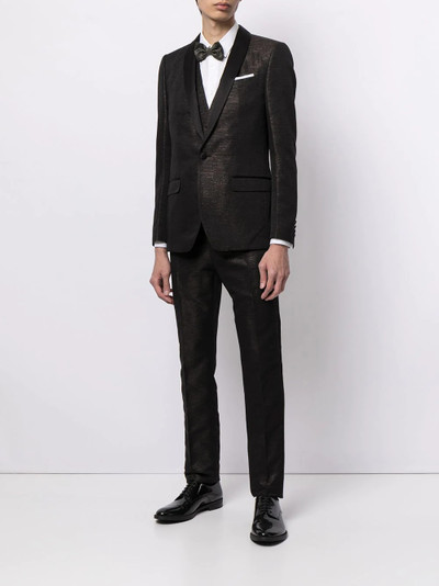 Dolce & Gabbana laminated-effect three-piece tuxedo outlook