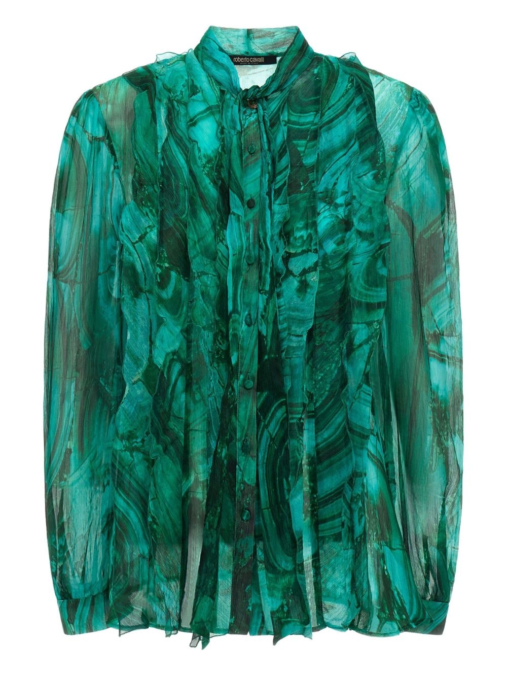 abstract-print shirt - 1