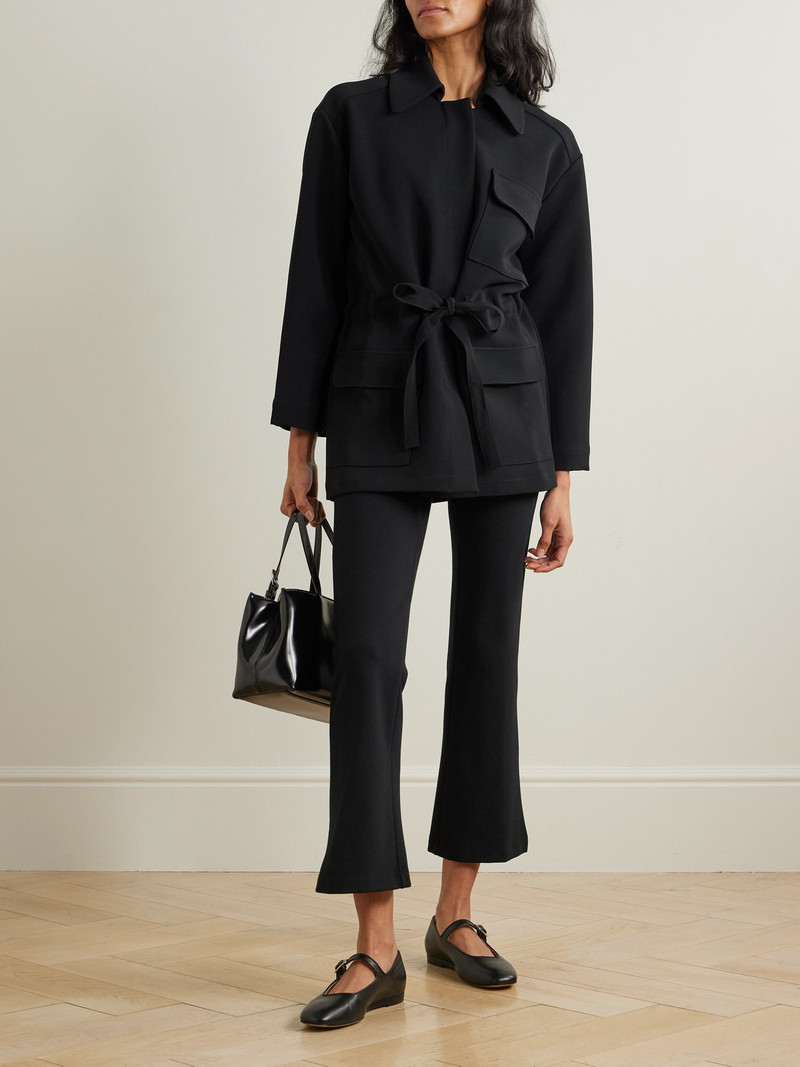 LESET Arielle Belted Crepe Jacket outlook