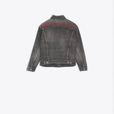 BALENCIAGA Logo Denim Jacket outlook