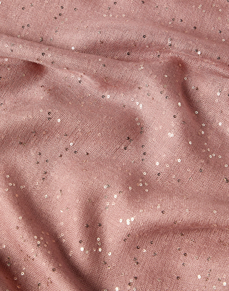 Lightweight cashmere and silk Diamond yarn knit scarf 3
