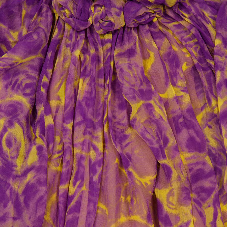 Burberry Rose Print Silk Dress - 7