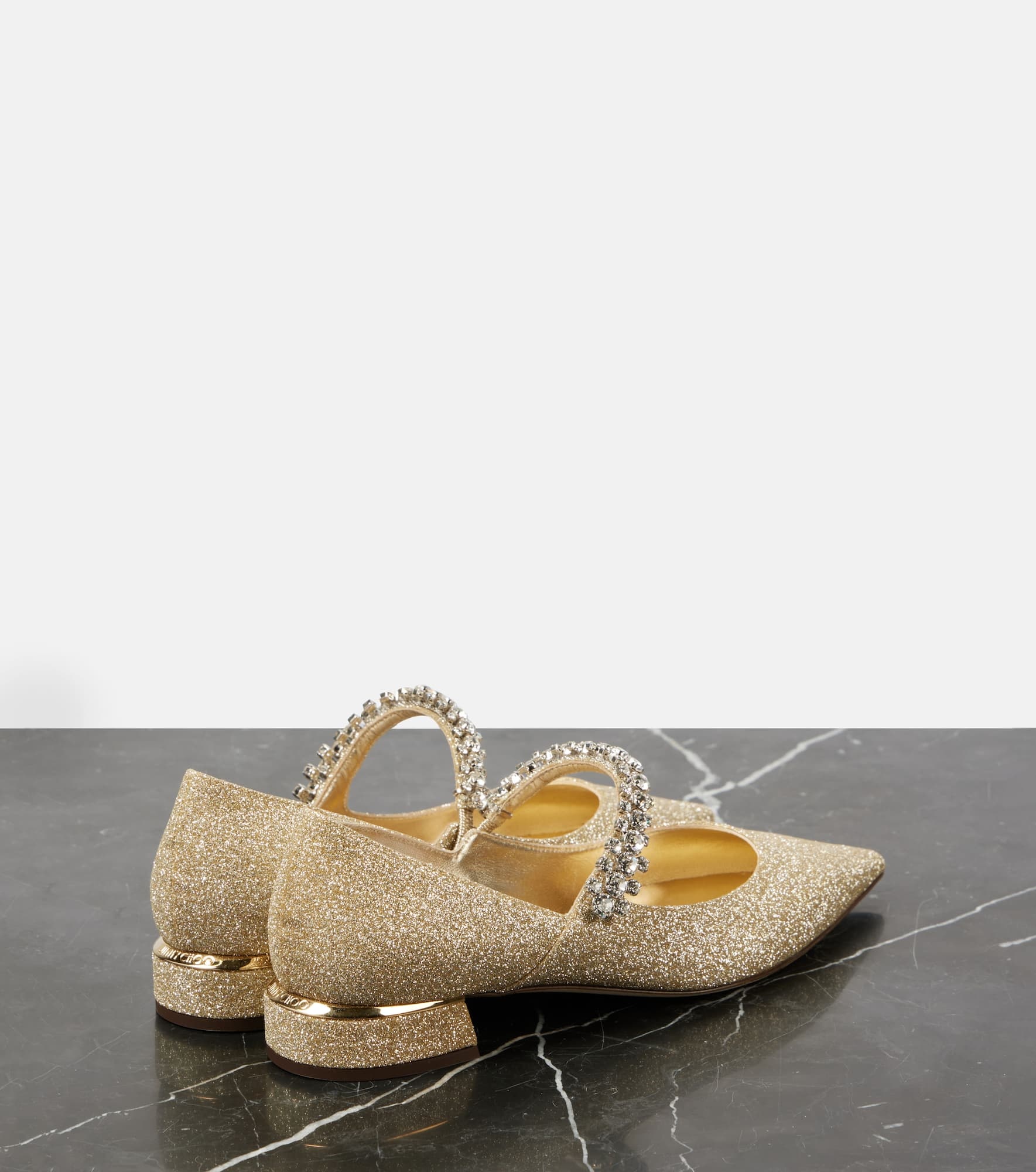 Bing embellished glitter Mary Jane flats - 2
