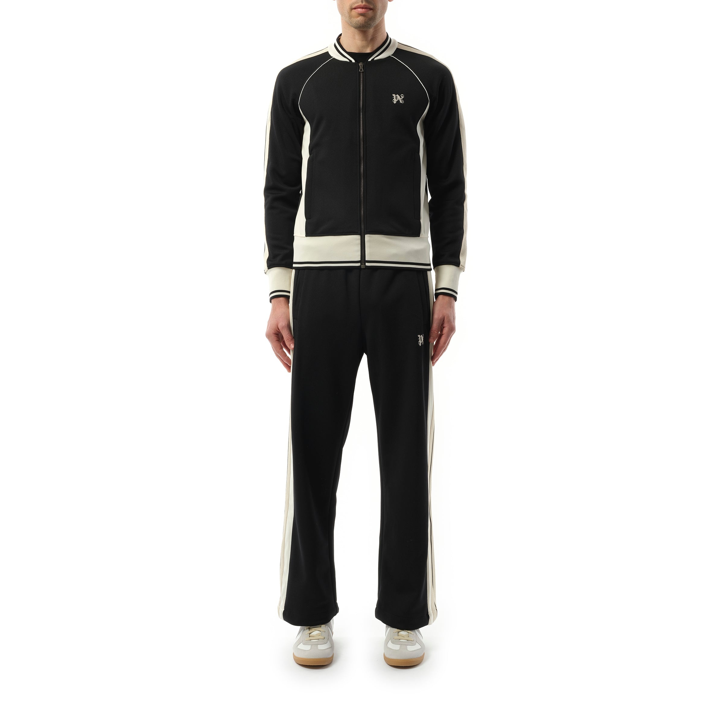 New Monogram Track Jacket in Black/Off White - 4