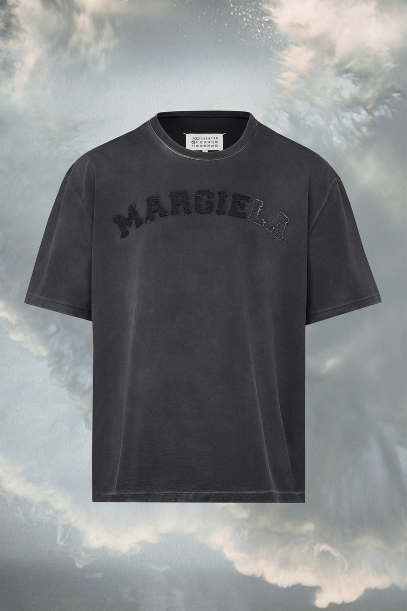 Logo heavy jersey T-shirt - 1