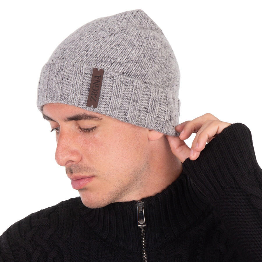 Ermenegildo Zegna Grey Oasi Cashmere Beanie - 2