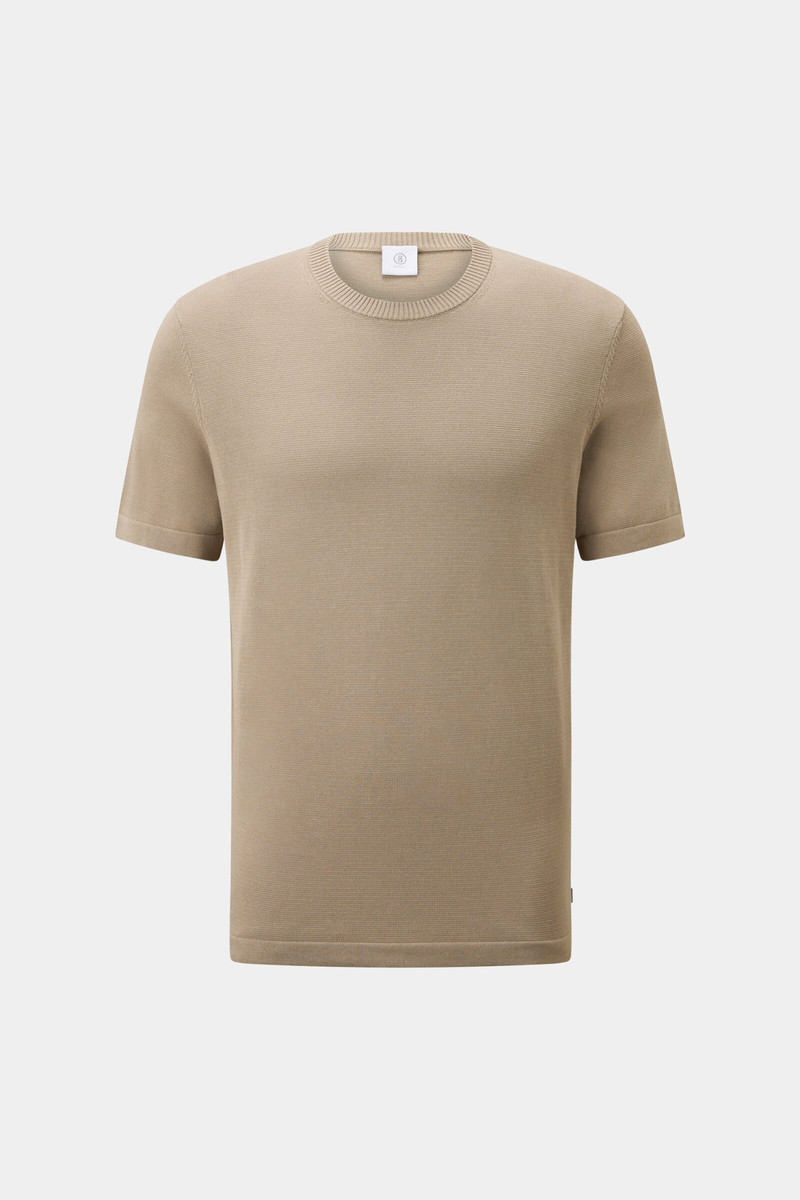 Knitted shirt Lloyd in Beige 1
