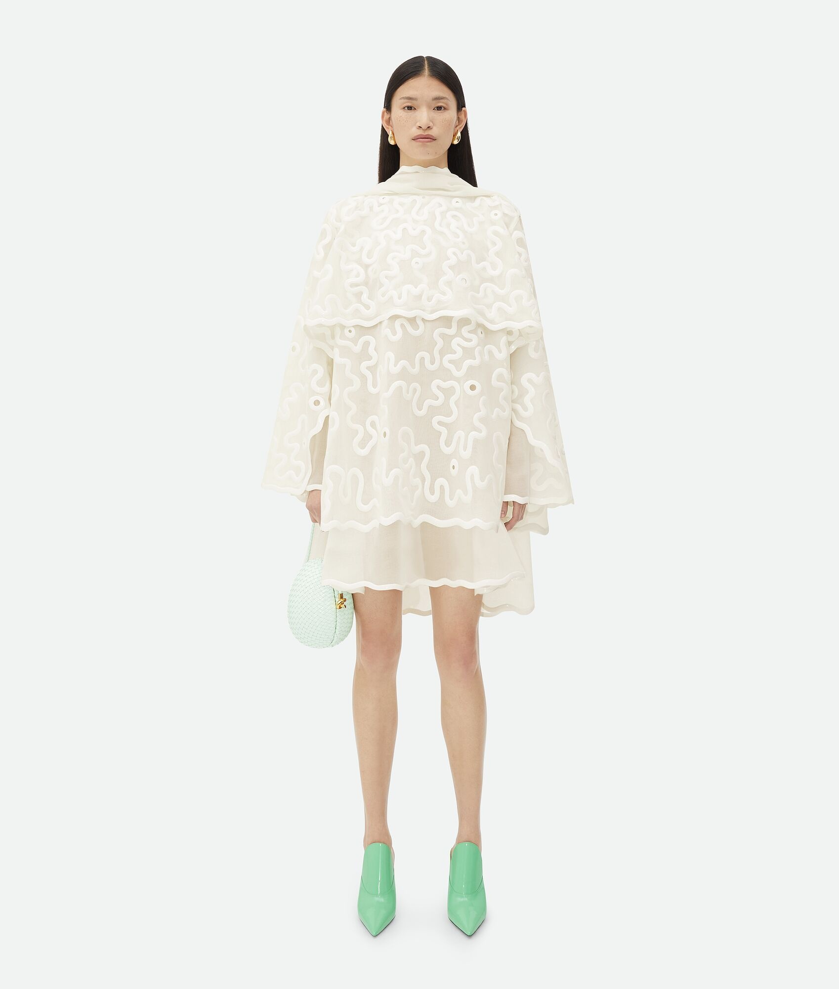Cotton Mini Dress With Silicone Motif - 1