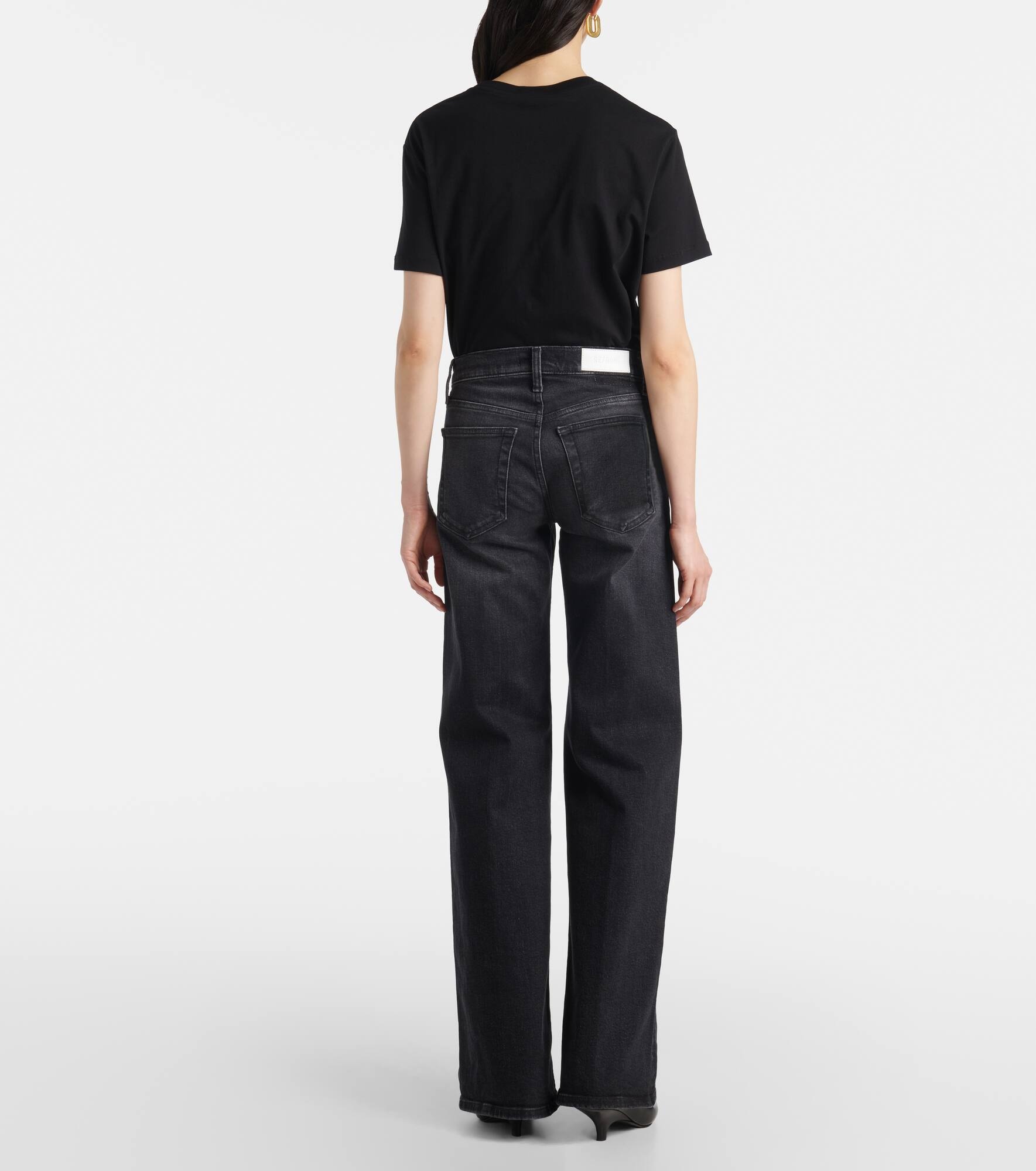 Mid-rise wide-leg jeans - 3