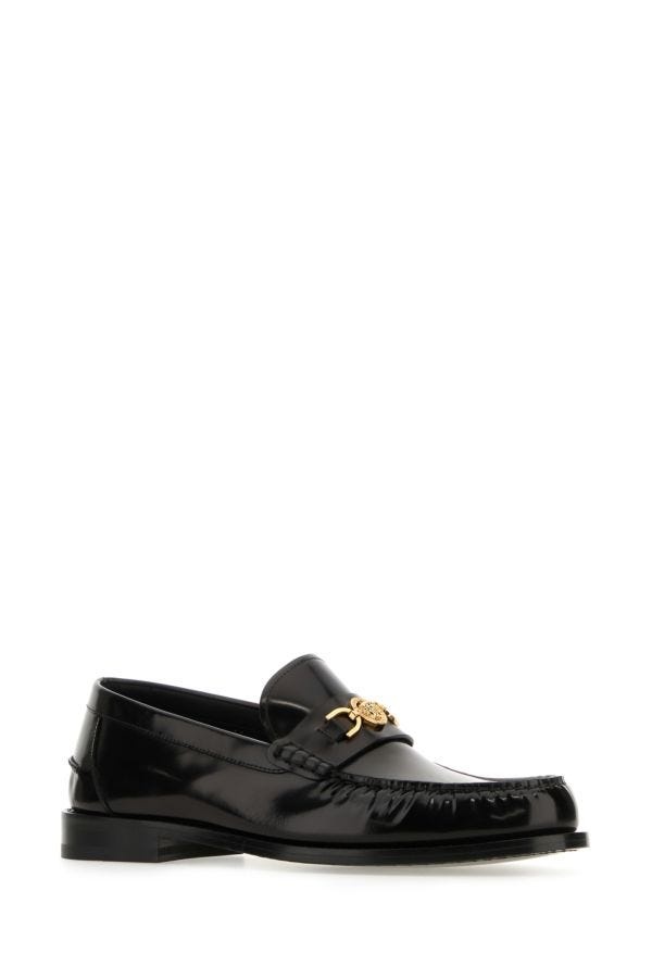 Black leather Medusa '95 loafers - 2