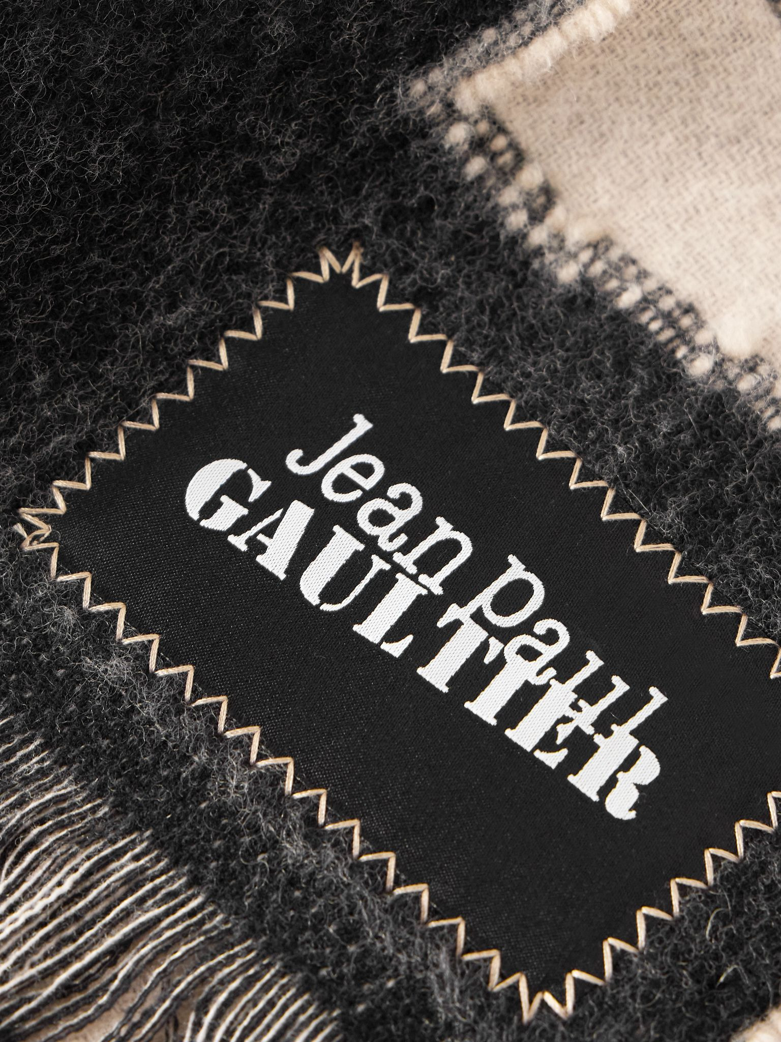 Wool scarf Black - 3