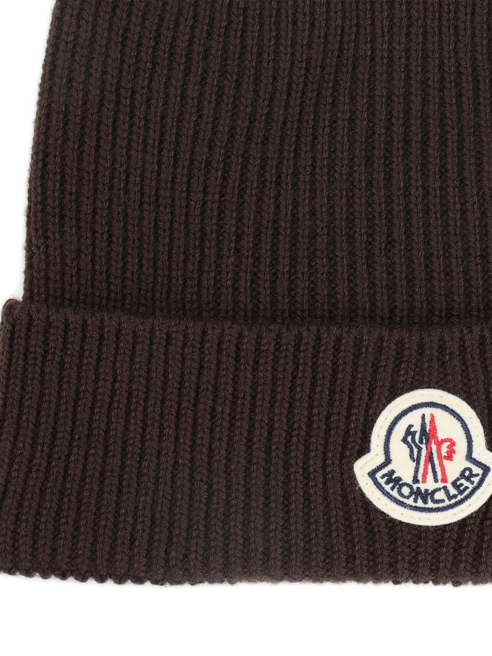 ribbed logo beanie - 2