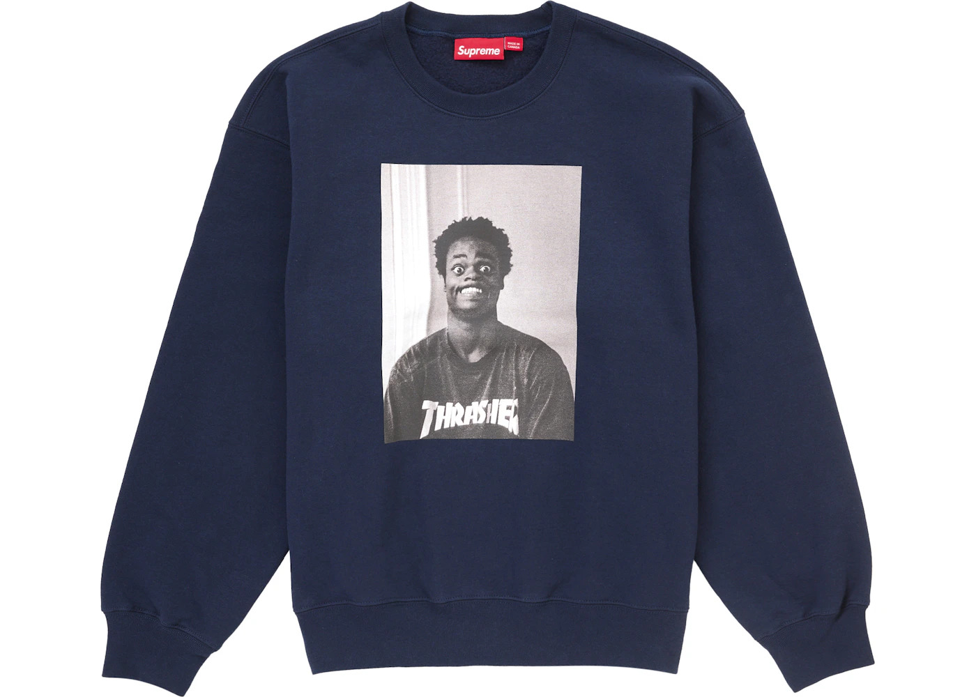 Supreme Thrasher Crewneck Navy - 1