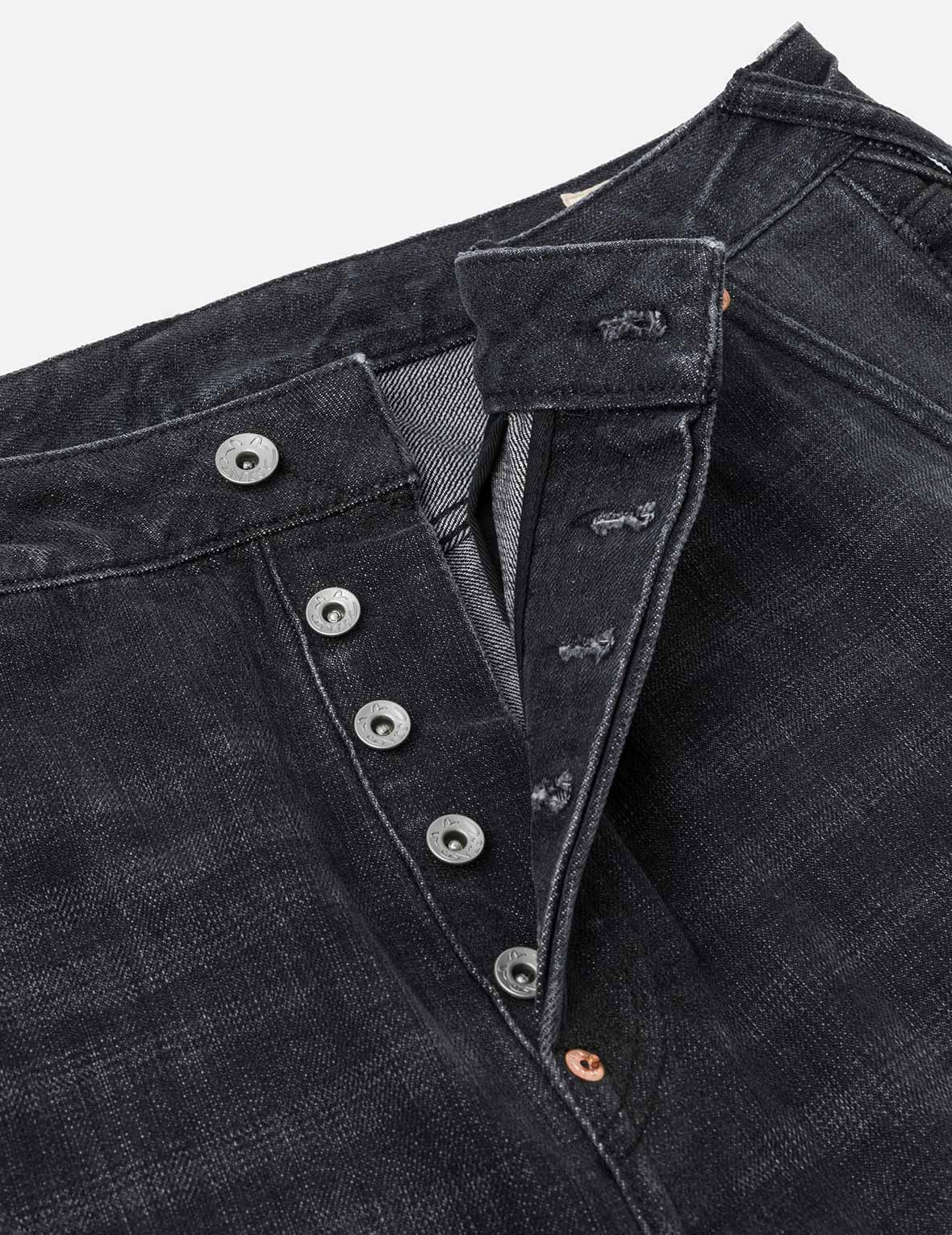 Emboss Seagull and Logo Regular Fit Denim Jogger - 11