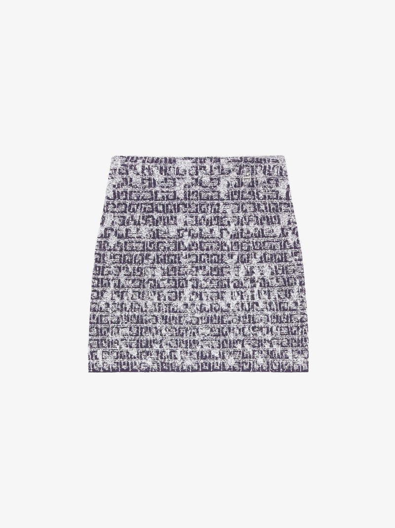 SKIRT IN 4G TWEED WITH 4G DETAIL 1