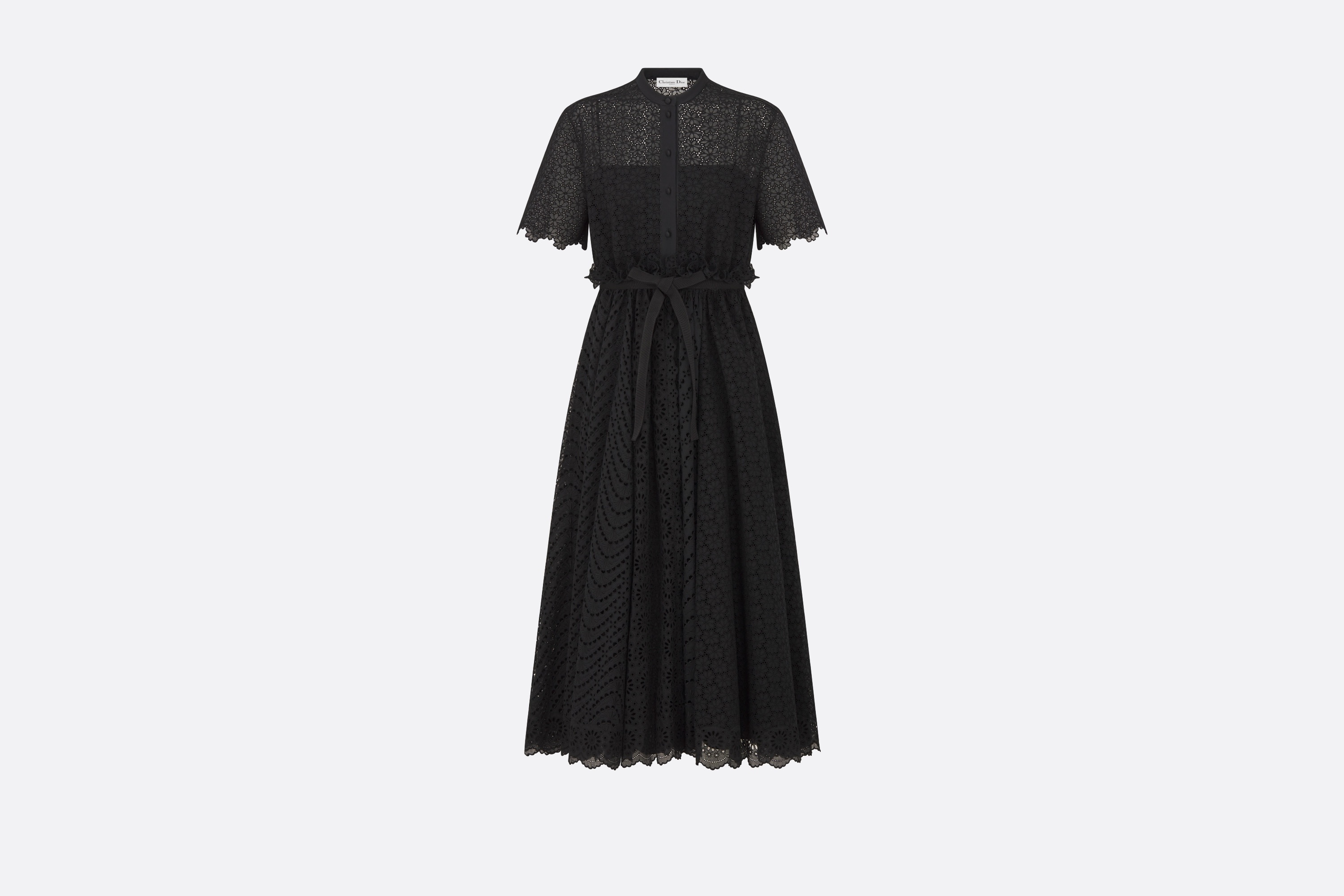 Mid-Length Open-Front Dress - 1