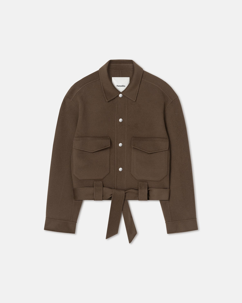 Cropped Double Wool Flight Jacket 1