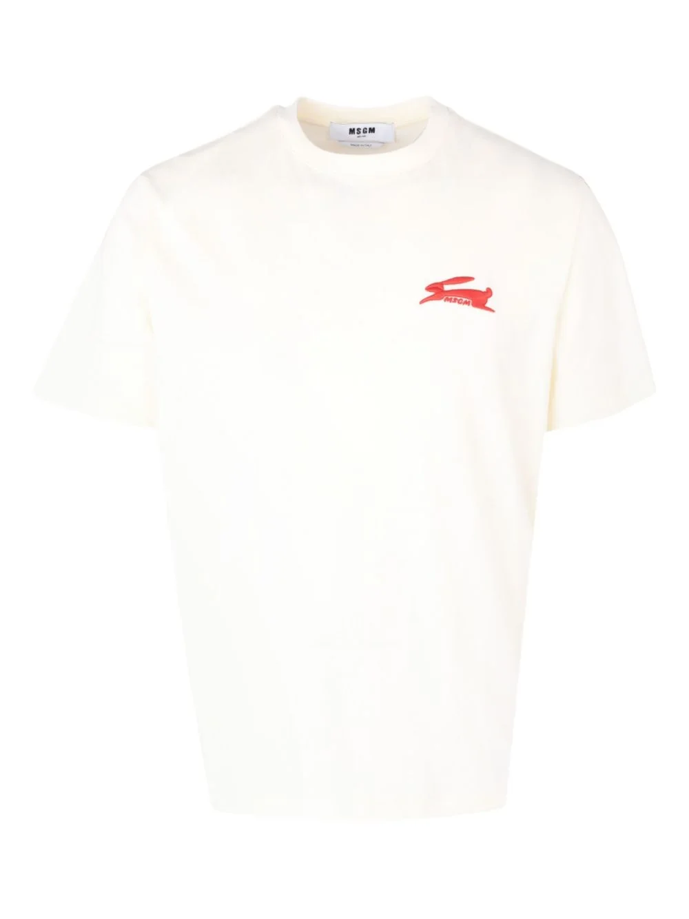 rabbit-detail graphic T-shirt - 1