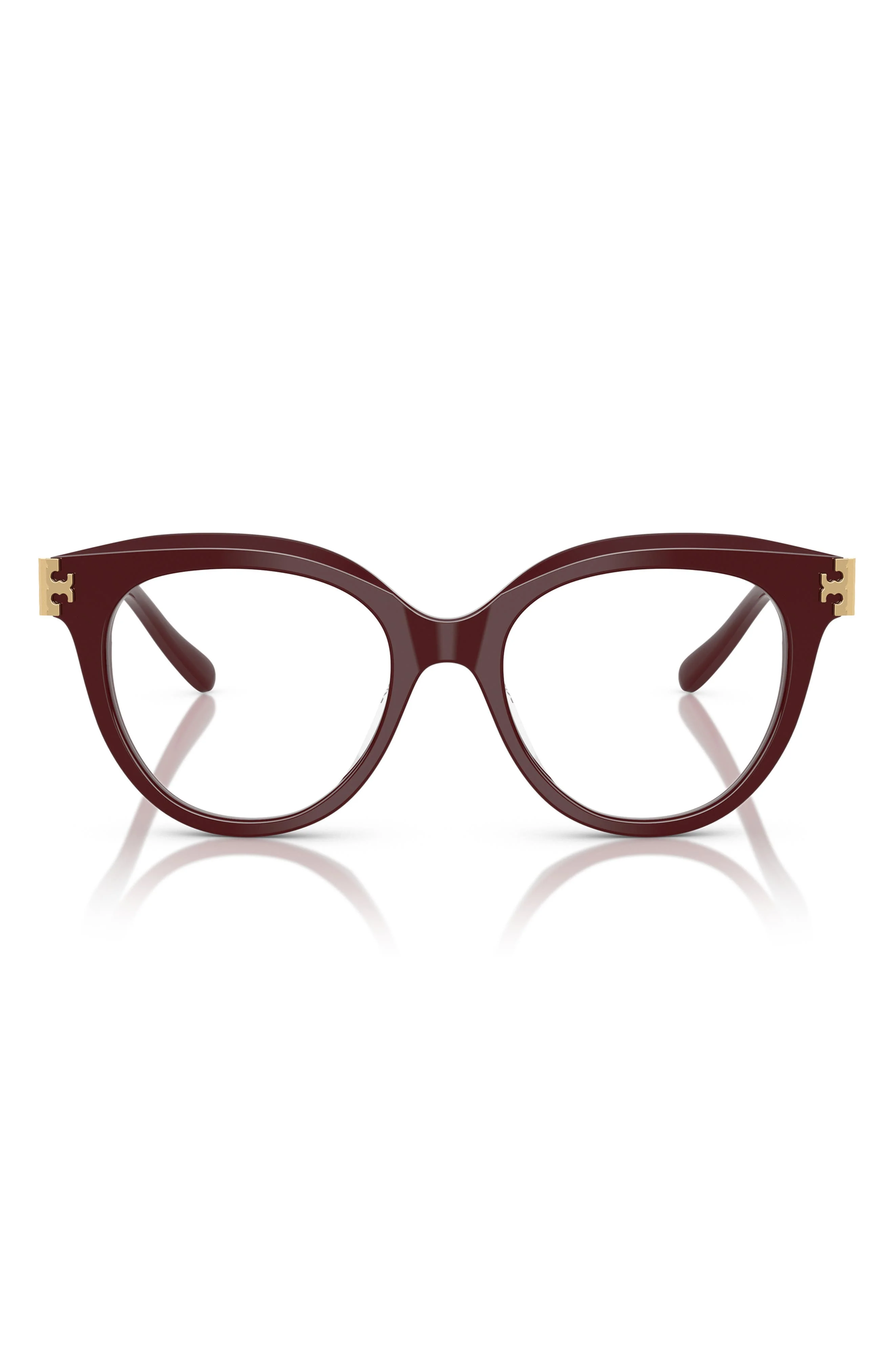 Tory Burch 51mm Phantos Optical Glasses in Red - 1