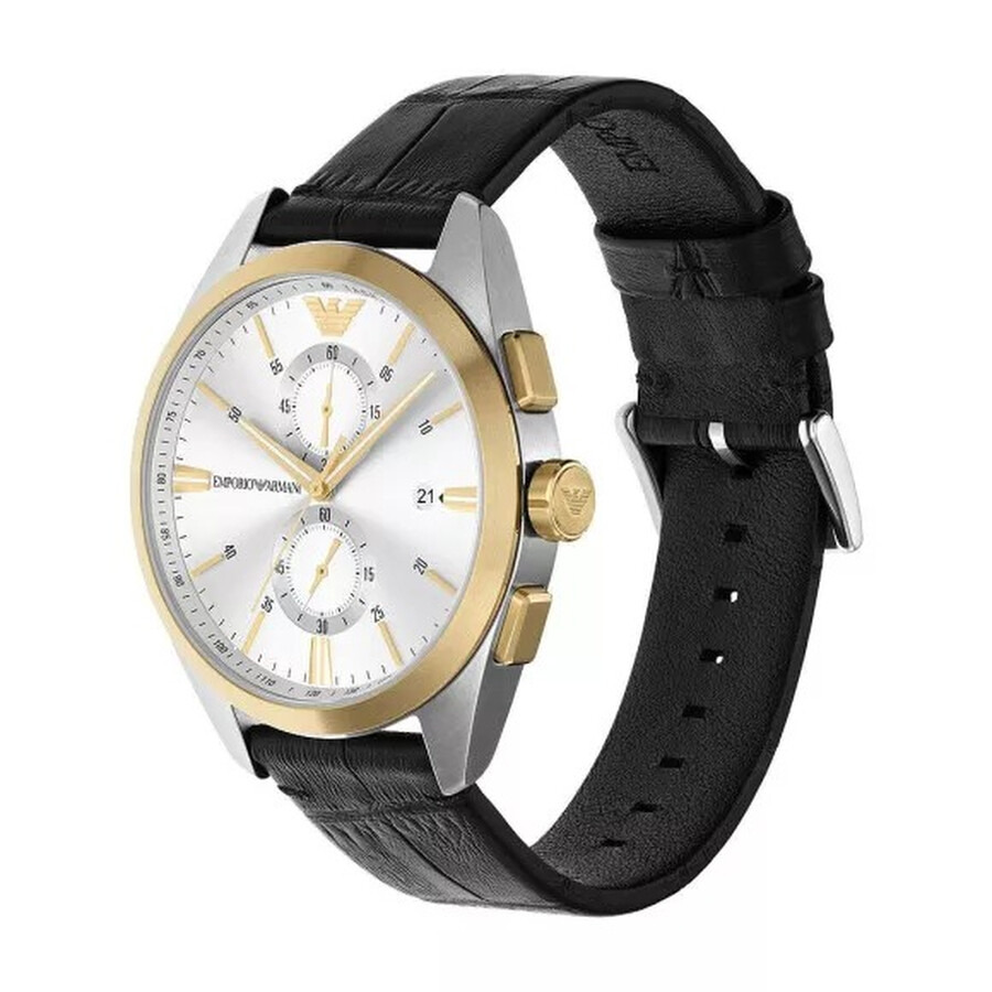 Emporio Armani Claudio Chronograph Quartz Silver Dial Men's Watch AR11498 - 2