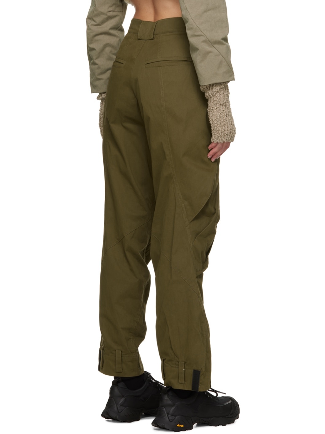 Khaki Cargo Trousers - 3