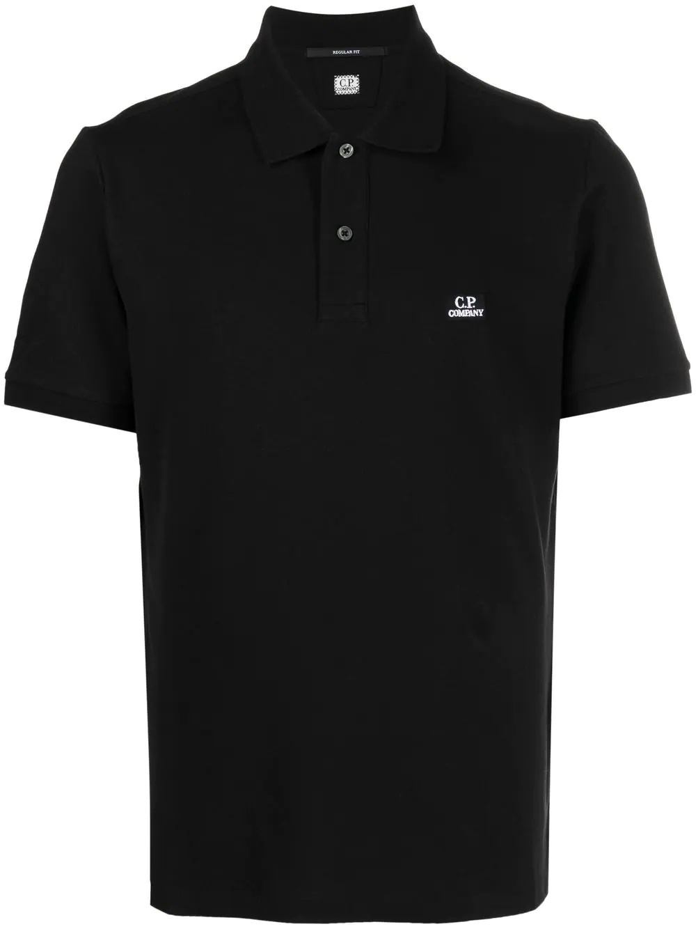 logo-patch polo shirt - 1