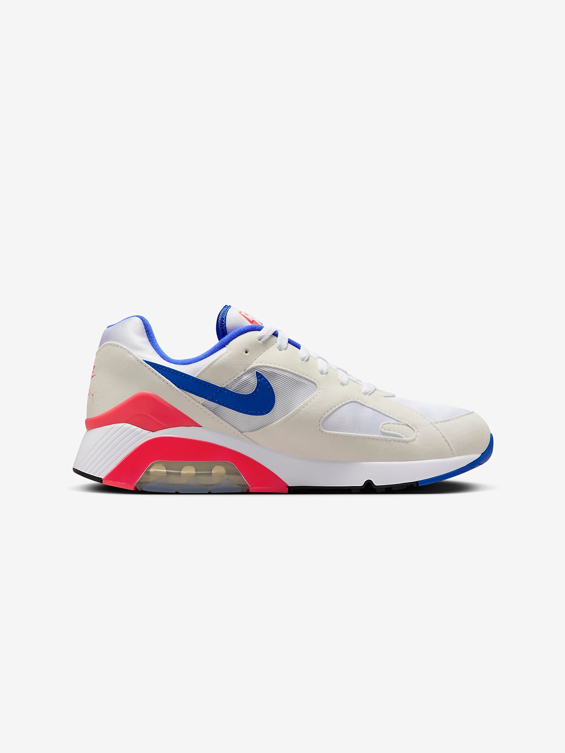 NIKE AIR MAX 180 (WHITE/ULTRAMARINE-SOLAR RED-BLACK) - 3