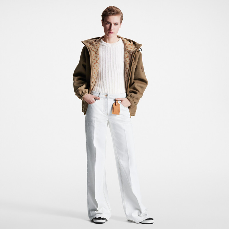 Louis Vuitton Bleached Denim Boot-Cut Jeans outlook