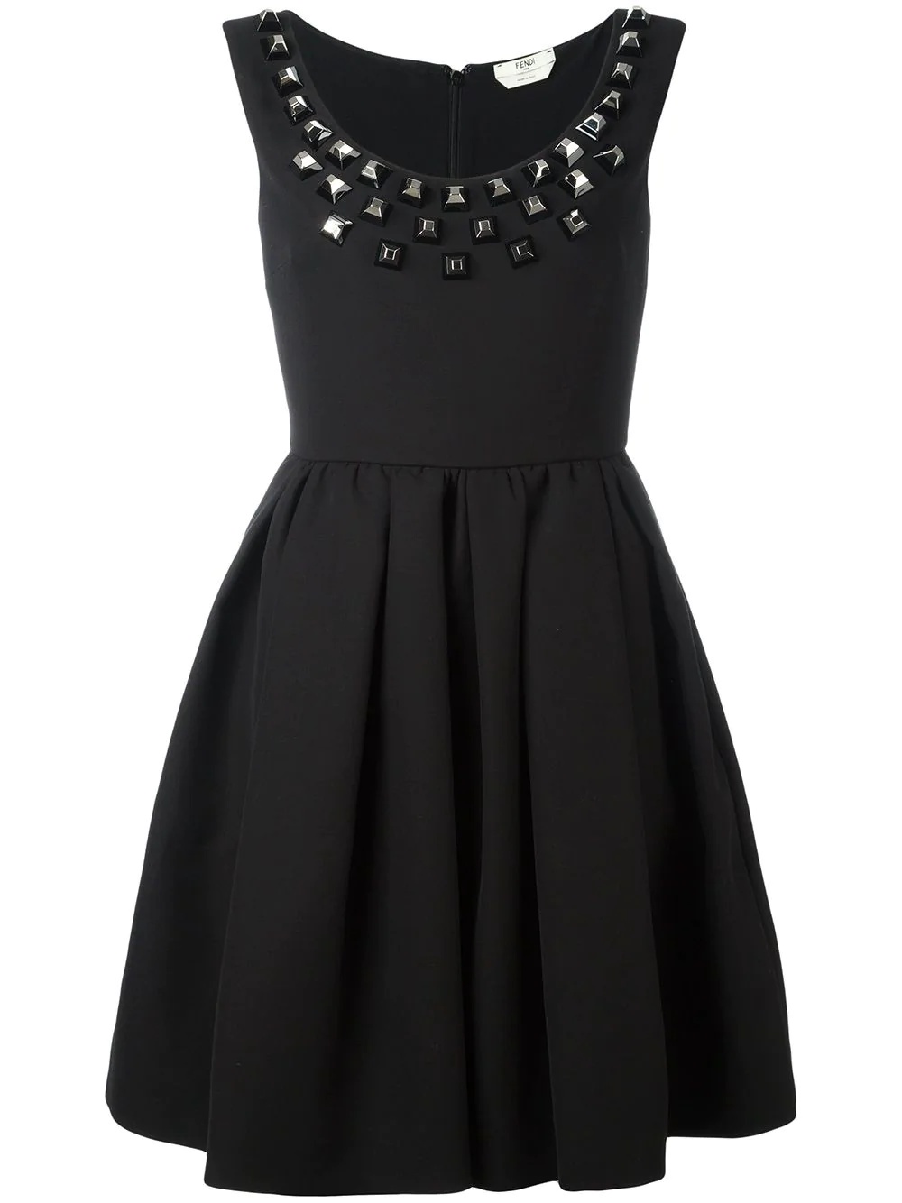 studded crepe dress - 1