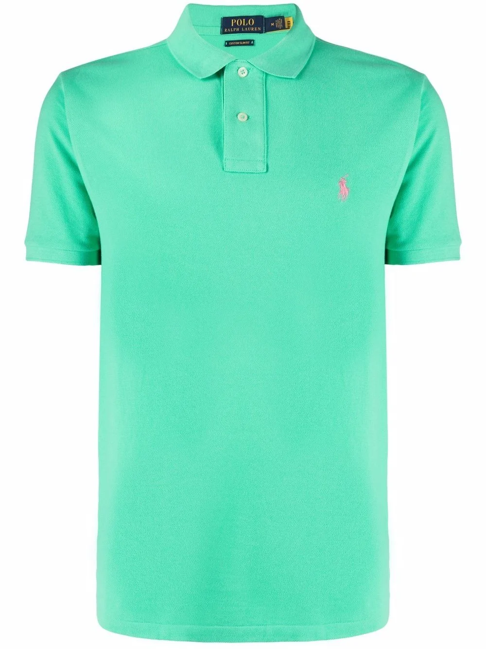 embroidered-logo piqué polo shirt - 1