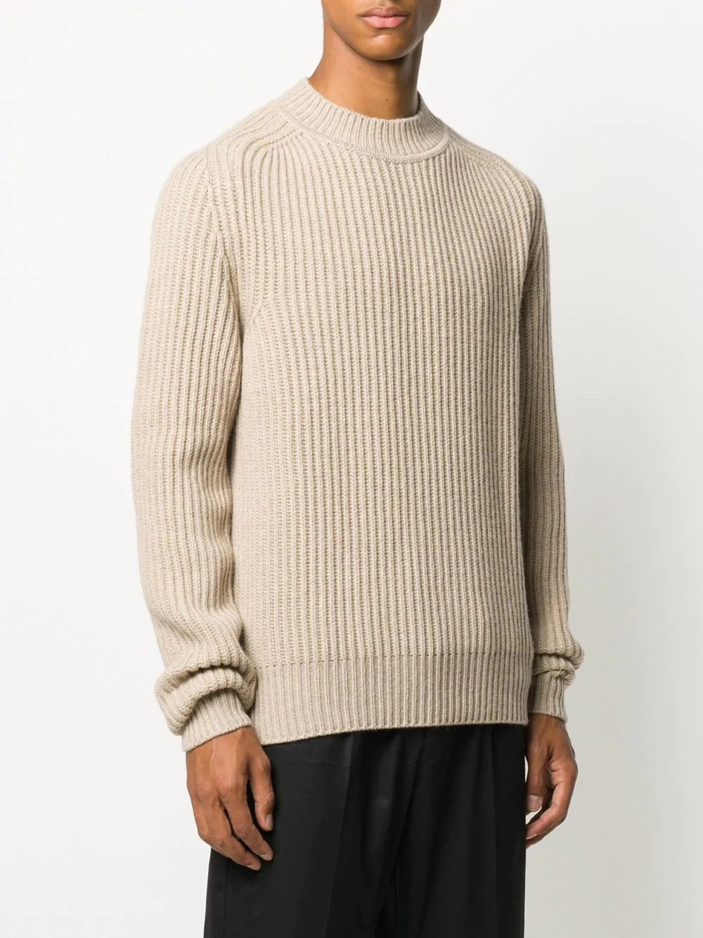 ribbed cashmere jumper - 3