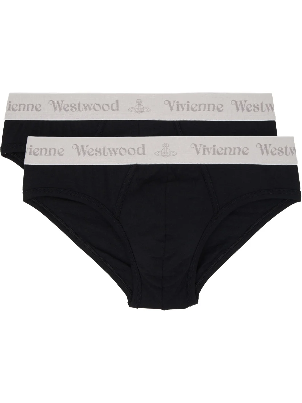 Two-Pack Black Slip Band Briefs - 1